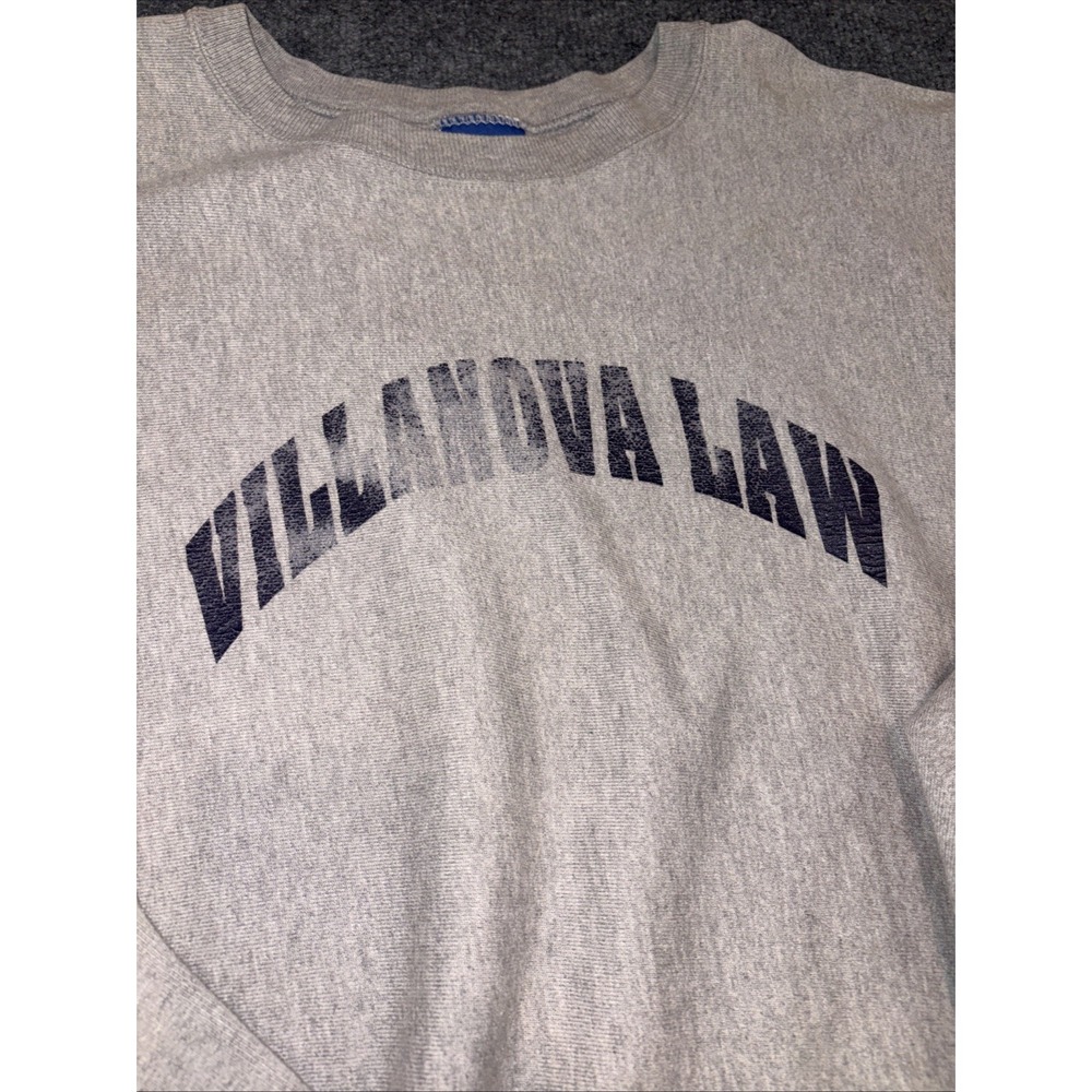 VTG Champion Reverse Weave Villanova Law 90s Sweatshirt XL Philadelphia College - Picture 2 of 10